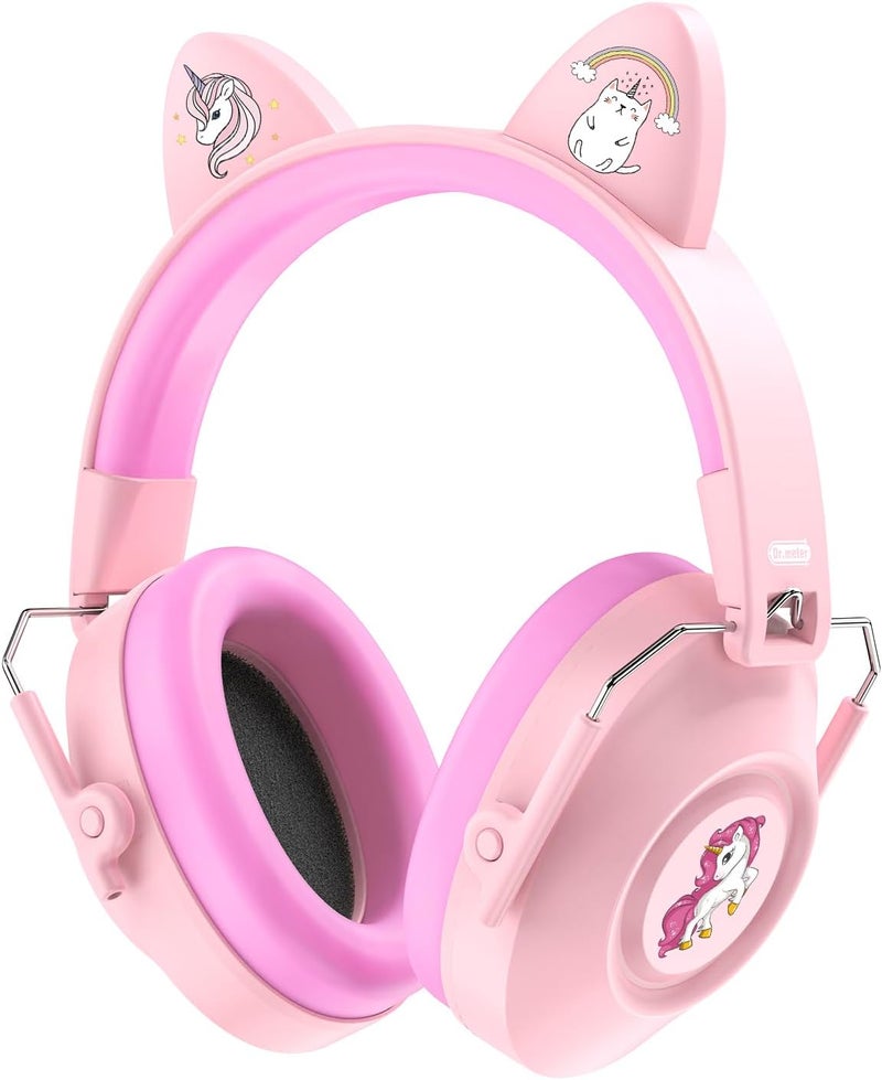 Dr.Meter Ear Muffs for Noise Reduction: 32dB SNR Noise Cancelling Headphones for Kids, Adjustable Kids Ear Hearing Protection for Autism Sensory, Firewokrs, Concert w/Fun Stickers, Gifts for Daughter - Image 1